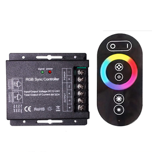 Controller LED Touch DC 12-24V 8A con controllo sincrono per striscia RGB 5050 - Product Image 1