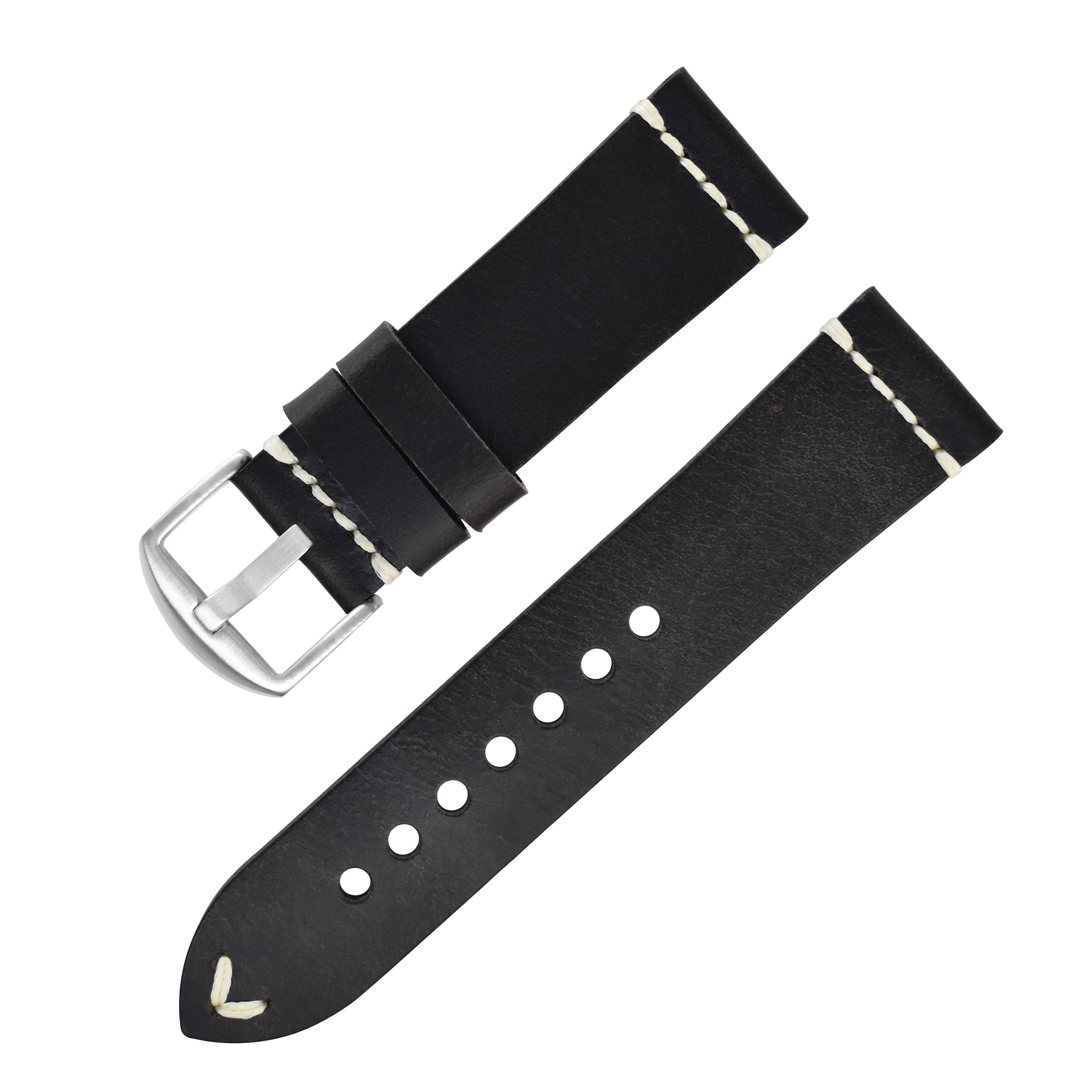 Boucle gris noir-argent K009S