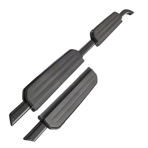 Defender oto yedek parçaları geri çekilebilir dağıtılabilir pedallar için alüminyum katlanır yan adımlar evrensel LED koşu - Product Image 4