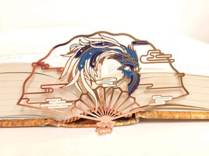 中式金属金色书签个性化纪念品礼品软珐琅定制书签带流苏定制书签 - Product Image 5