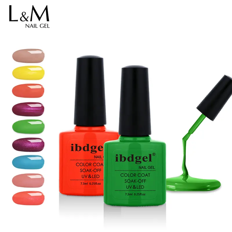 Ibdgel UV/LED color Gel Polish top coat fornitore professionale di unghie in Gel