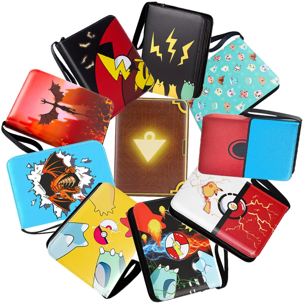Carpeta de tarjetas de intercambio con 400 bolsillos, soporte para tarjetas de negocios pokemon