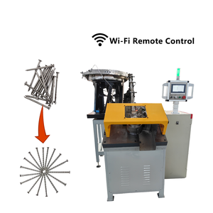 Automatische Stahl-Nagel gewinde roll maschine 2000 Stück/min Hochleistungs-Drahtnagel-Kalt schmiede maschine - Product Image 6