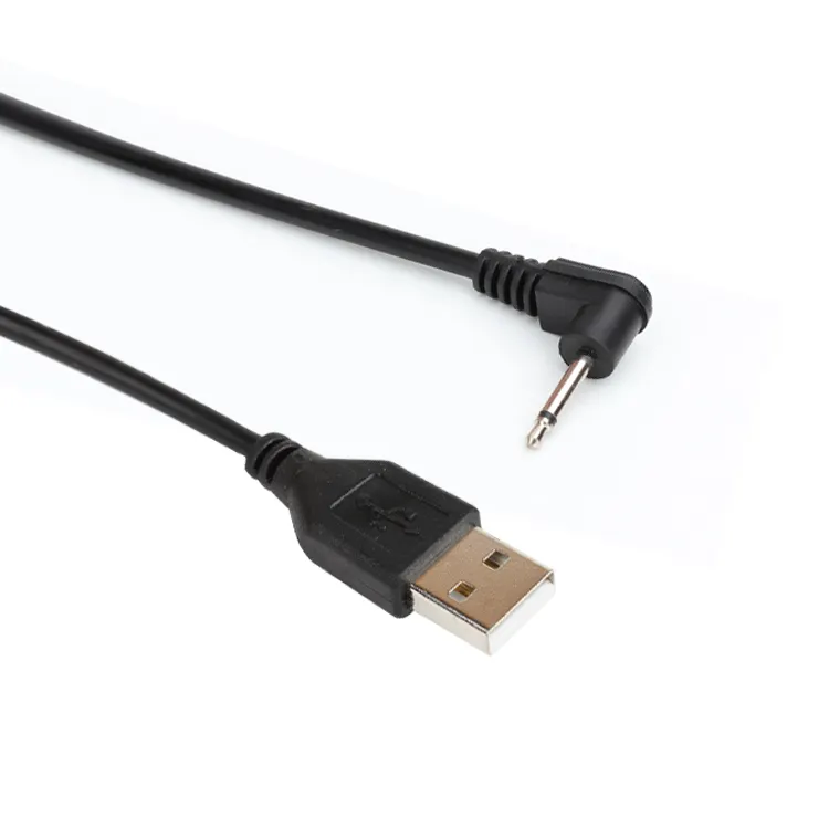 مخصص USB 2.0 موصل إلى 2.5 مللي متر 2 القطب جولة الصوت أوكس جاك كبل شحن DC برميل USB شحن الكابلات ل سماعة سماعة