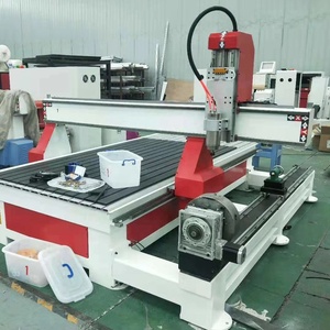 CE批准的4轴旋转木材数控刳刨机，带家具和家用真空工作台数控工作室和Mach3控制系统 - Product Image 2