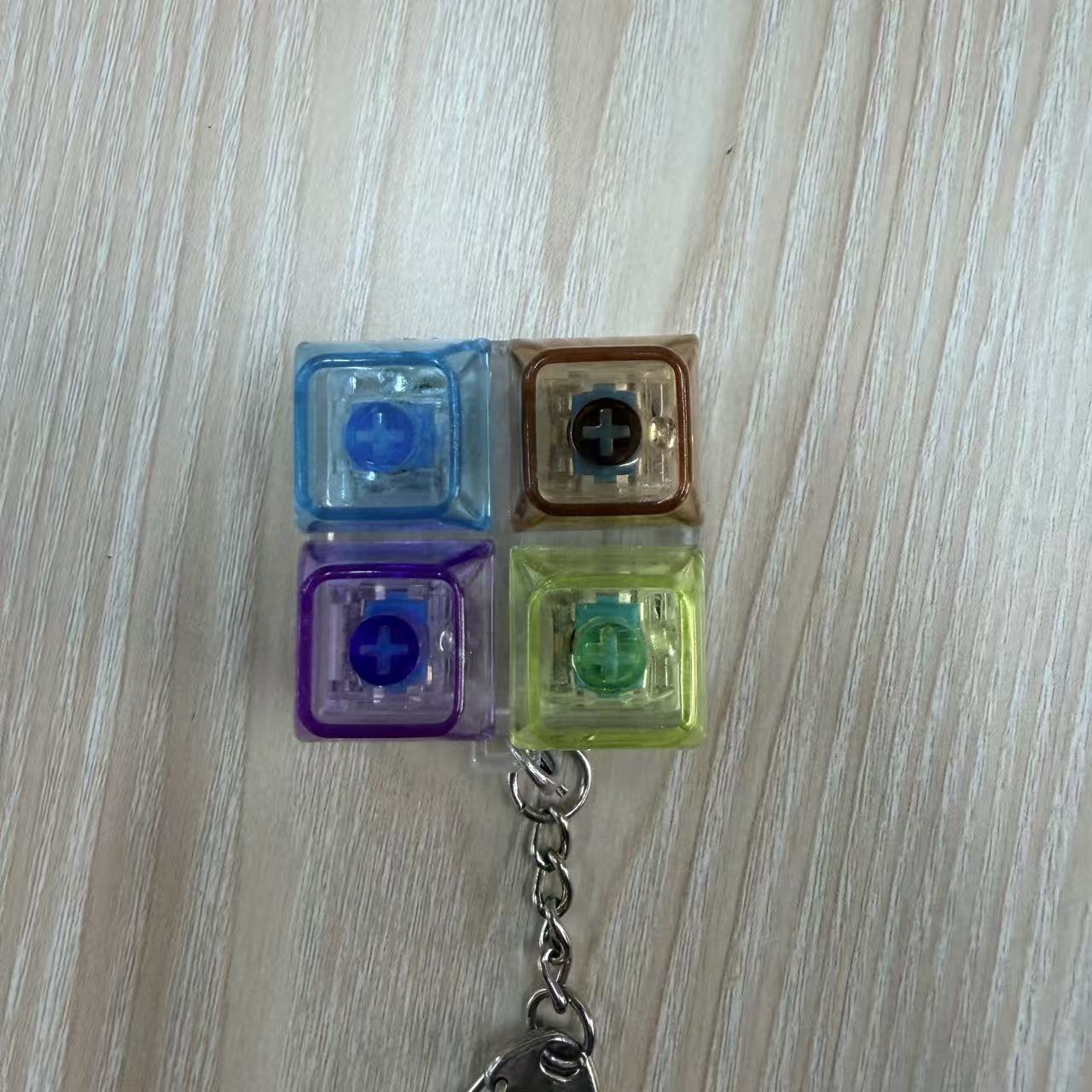 Colorful four-button cube