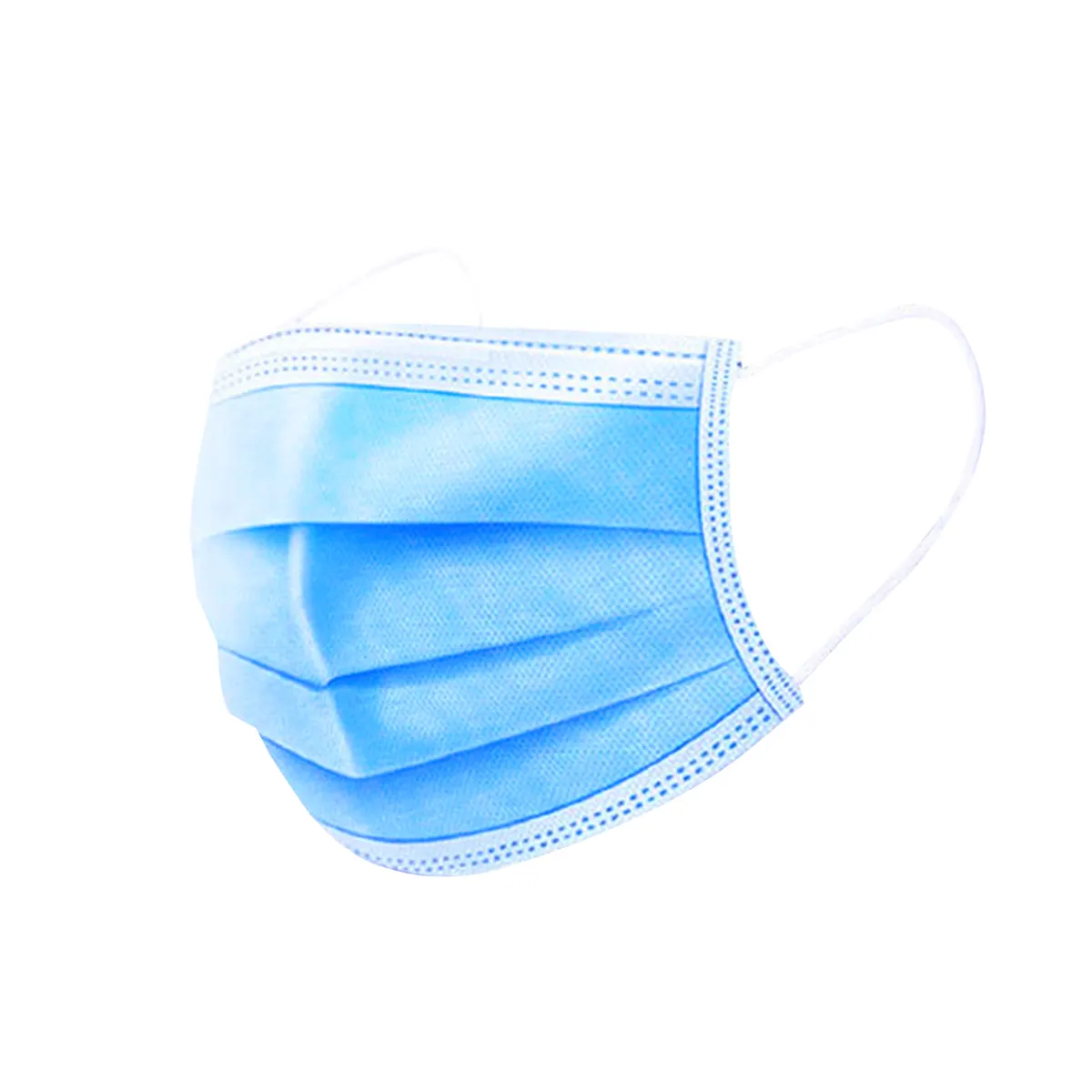 Fábrica Hot Sale 3 ply Protective azul cirúrgico descartável máscara médica atacado com fabricante profissional