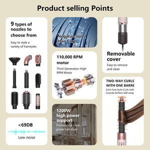 Mesky Công Cụ Tạo Kiểu Tóc Ionic BLDC Tốc Độ Cao 5 Trong 1 Đa Styler Secador De Cabelo Hot Air Bàn Chải Thổi Máy Sấy Tóc - Product Image 3