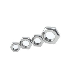 Tùy chỉnh thép không gỉ nặng Hex Mứt hạt DIN 936 mỏng Nut unchamfered hình lục giác mỏng các loại hạt - Product Image 5