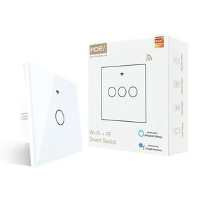 MOES Wifi Zigbee RF Smart Timer Interruttore Della Parete di Tocco Interruttori NO Neutro Inteligente Tuya Dispositivi di Automazione Sistema di Casa Intelligente - Product Image 1