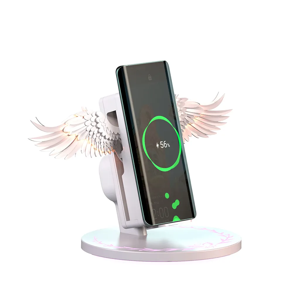 10w Qi Angel Wings drahtlose mobile Ladegerät Empfänger Fall für iPhone