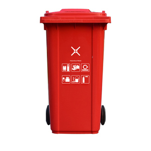 环保户外塑料垃圾箱矩形100升带盖大加厚垃圾容器 - Product Image 3