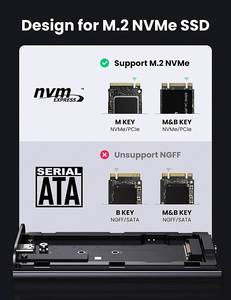 Ugreen M.2 NVMe SSD Enclosure ADAPTER 20Gbps USB C 3.2 Gen 2x2รองรับ NVMe ตู้ภายนอก M-Key และ M + B KEY - Product Image 3