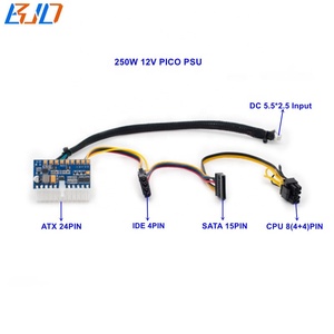250W Salida Pico PSU 24Pin ATX Fuente de alimentación 12V Entrada DC 5,5*2,5 MM Conector Plug-in para MINI ITX PC Computer - Product Image 2