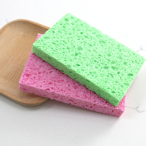 Foamstar 2 Gói Sinh Thái Nhà Bếp Làm Sạch Tiện Dụng Bọt Biển Gỗ Bột Giấy Cellulose Miếng Bọt Biển Cho Cho Hấp Lò - Product Image 3