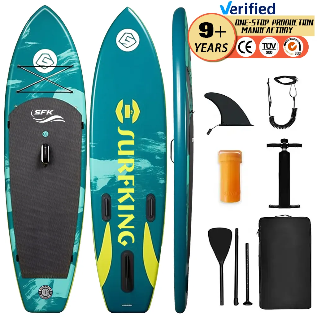 Placa de surf inteligente para surf, prancha de surf barata de 11 pés, 12 pés e 10 pés, placa inflável para yoga e remo, preço baixo