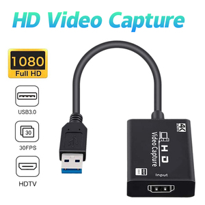 USB 3.0 to <strong>HDMI</strong> Video Capture Card <strong>Input</strong> Output 4K30Hz 1080p60Hz HD Video Capture Card