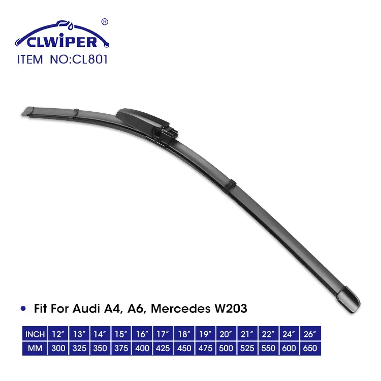 CLWIPER fabrika toptan özel silecek blade fit Audi A4, A6, Mercedes W203