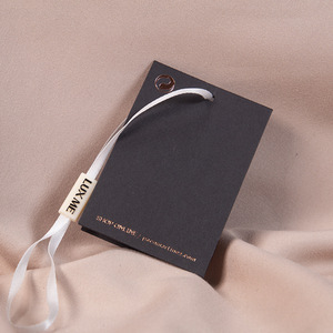 Simple Style Custom Design Clothing Garment Paper <strong>Hang</strong> <strong>Tag</strong> <strong>with</strong> <strong>String</strong> for Fashion Clothing - Product Image 4