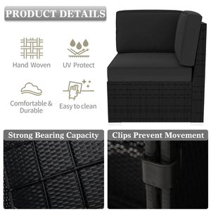 متين مقاوم للماء الروطان للفناء حديقة الفناء لغرفة المعيشة لتناول الطعام فندق شقة الأثاث استخدام - Product Image 4