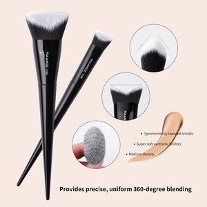 Lüks makyaj fırçası Set yüz için özel Logo vakıf tozu makyaj fırçalar 4 adet allık vakıf makyaj fırçası Set - Product Image 4
