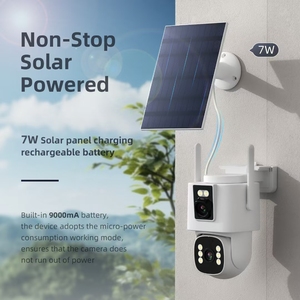 AOV-Cámara de red alimentada por energía solar, tarjeta SIM 4G, grabación de 24 horas, sensor CMOS, visión nocturna, detección de movimiento, alerta, grabación en tarjeta SD - Product Image 4