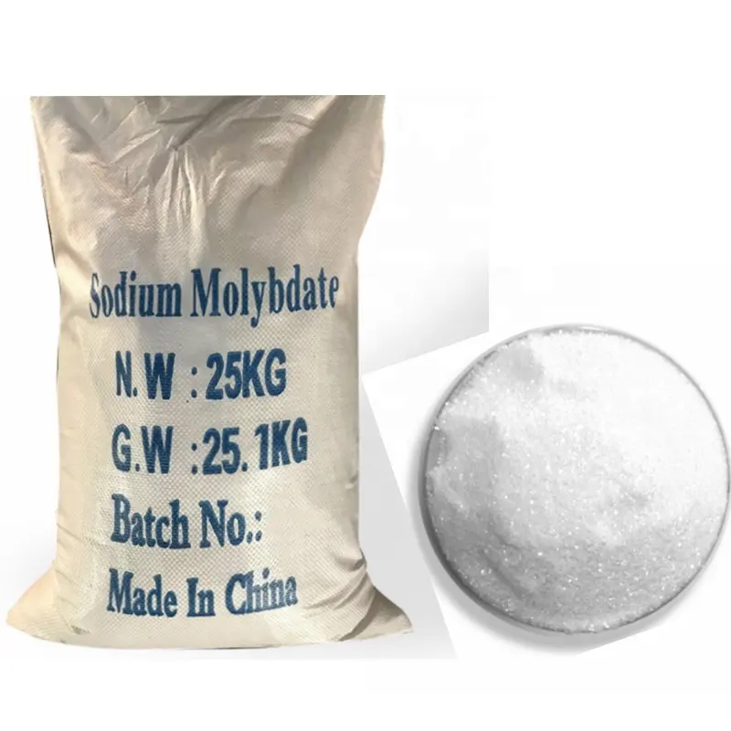 Fornitura di fabbrica 99% molibdato di sodio trattamento delle acque di grado industriale trattamento delle superfici metalliche sale di molibdeno molibdeno