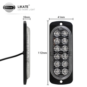 Su geçirmez Led 12 24 Volt 12Led yanıp sönen ışıklar kablosuz uzaktan kumanda Led bir sürükle 4 adet 12Led kartal göz gündüz uyarı ışığı - Product Image 2