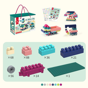 Bloque de ladrillo colorido, montaje creativo, varios modelos, juego de bloques de construcción Diy para niños, juguetes educativos - Product Image 6