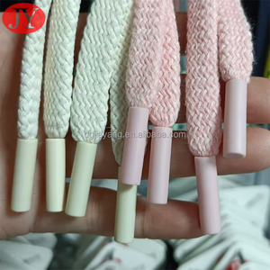Polyester 10mm tübüler kordonlu plastik ucu düz tübüler kordonlu özel renk koşu şort için - Product Image 2