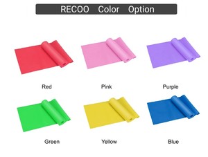 Home Use Professional Elastic Exercise Bands Non-latex Resistance <strong>Therabands</strong> in Assorted Colors - Product Image 5
