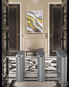 Hochs ichere voll automatische Zugangs kontrolle 3-Arm-Stativdrehkreuz Barrier Gate für RFID-Drehkreuze für Fußgänger im Bus-Fitness studio - Product Image 5