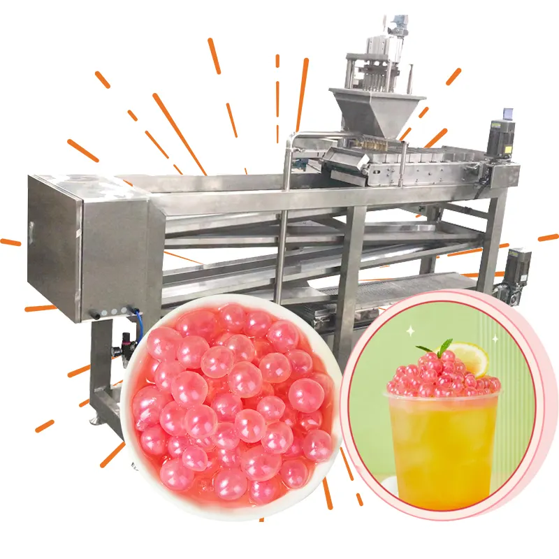 Machine de fabrication de boulettes de jus de Taïwan entièrement automatique nouvelle technologie Ligne de production de boba à éclater Petite machine à popping boba
