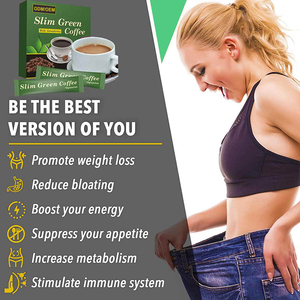 Hızlı diyet fabrikasının lal GMP yeşil anında toz yetişkin uygun doğal yanma-ganoderma ile yağ detoks kahve - Product Image 5