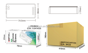 FUT037S 2,4 ГГц RGB светодиодный мини-контроллер DC12V-24V 12A RF регулировки цветовой температуры PWM с регулируемой яркостью умный RGB пульт дистанционного управления - Product Image 5