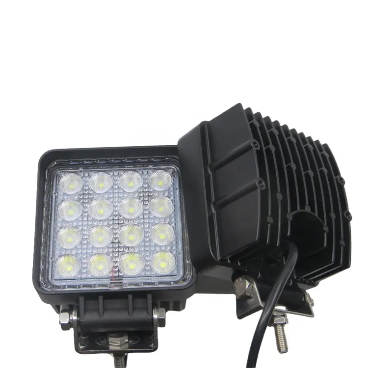 LED-Scheinwerfer LED-Fahr lichter Arbeits scheinwerfer 48W Square 12V 24V Offroad-Lichter ATV SUV Geländewagen Bagger Mechan