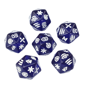 7-Pcs toplu toptan Set şeffaf yumuşak kenar kırmızı ve mavi D & D zar özel reçine yumuşak kenar tasarımı - Product Image 4