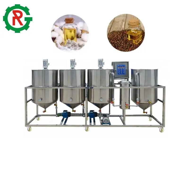 500kg/h palm oil refining oil refinery machine edible oil refinery plant