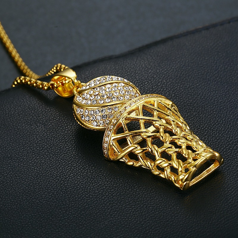 Gold single pendant