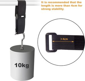 Free Cut Comprimento Correias de cabo ajustáveis com fivelas Preto Reutilizável Fixação Cable Ties Gancho e <span class=keywords><strong>Loop</strong></span> Securing Strap