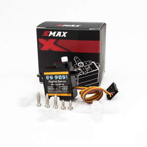 EMAX ES9051 4.3g dijital Servo mikro RC Servo için kapalı 3D F3P sabit kanat uçak Robot kök oyuncak plastik dişli 0.8kg tork - Product Image 5