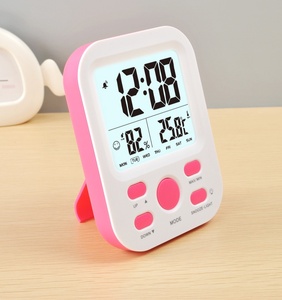 Smart Home Temperatur Luft feuchtigkeit Wecker mit großem LCD-Digital anzeige ständer oder Hänge halterung Elektronische Uhr Hintergrund beleuchtung - Product Image 6