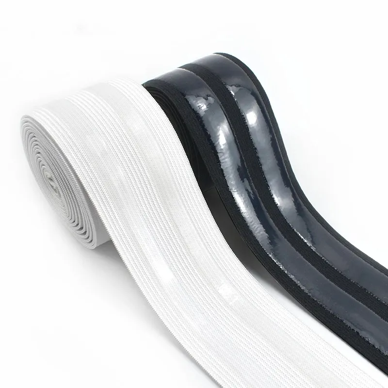 Cinturino elastico antiscivolo in poliestere di Nylon con fettuccia elastica in Silicone di fabbrica per calze di seta pantaloncini per abbigliamento da ciclismo