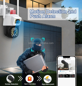 WiFi Smart Net Camera V380 2MP Duel Lens Visión nocturna Detección de movimiento Sistema de cámara de seguridad para exteriores PTZ WiFi Ip Camera - Product Image 4