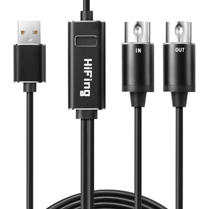 200cm Length <strong>Custom</strong> Usb Type C <strong>Midi</strong> Cable With Input Output Connecting <strong>Keyboard</strong> Synthesizer