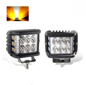 4 inç 6000k <span class=keywords><strong>LED</strong></span> Strobe çalışma ışığı <span class=keywords><strong>3</strong></span> yan su geçirmez projektör Off-road Jeep kamyon çalışma için uygun mavi kırmızı