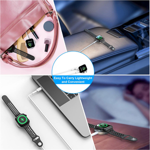 Yeni teknoloji 2.5W paslanmaz kablosuz şarj Chargeur Magnetique Smartwatch tipi C Apple izle serisi 4 şarj aleti kablosu - Product Image 6