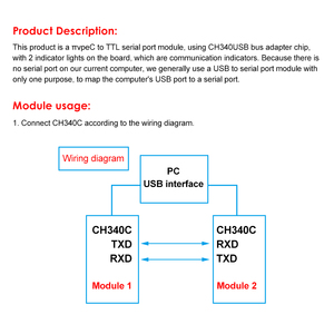 DIYMORE CH340C TYP C USB 3,3 V 5V zu TTL Serielles Adapter modul Bus konvertierungs chip ISP-Kommunikation anschluss für Arduino Drop