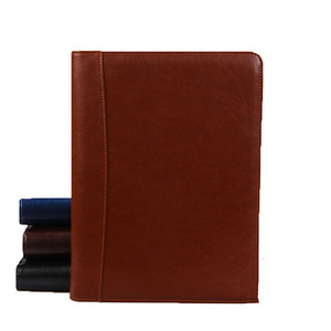 Business Manager Cerniera Morsetto A4 Notebook Multifunzionale Strumenti con la Calcolatrice di Vendita di Cuoio Cartella Personalizzabile - Product Image 1