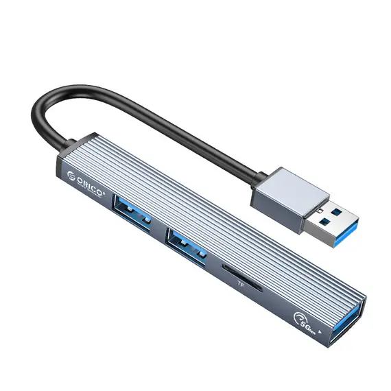 ORICO 알루미늄 타입 C 허브 4 포트 USB 3.0 2.0 멀티 스플리터 OTG 어댑터 휴대용 TF 도크 맥북 프로 PC 컴퓨터 액세서리